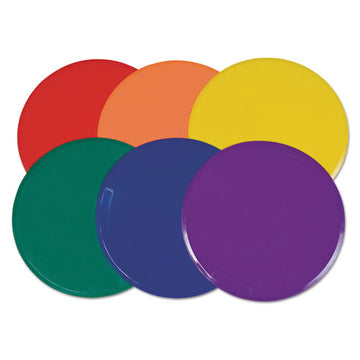 Champion Sports Extra Large Poly Marker Set, 12" Dia, Assorted Colors, 6 Spots-set freeshipping - TVN Wholesale
